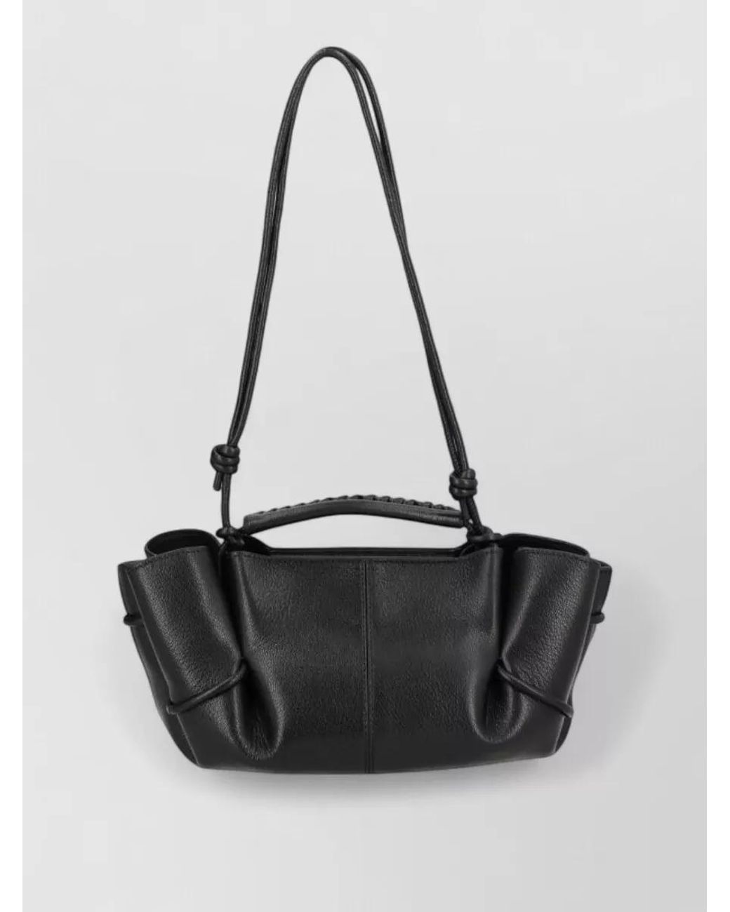 Hereu Black Lamb Leather Arta Mini Shoulder Bag