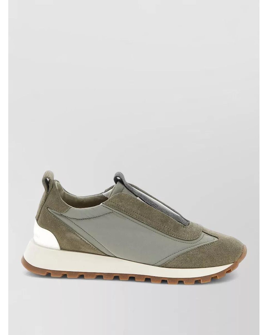 Brunello Cucinelli Green Polyester Athletic Sneakers