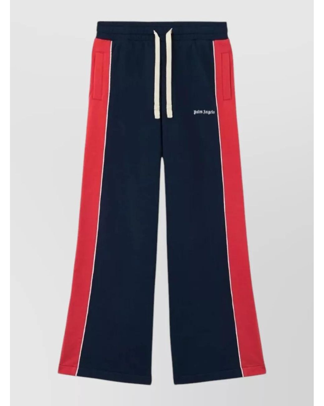 Palm Angels Blue Logo-Print Sweatpants
