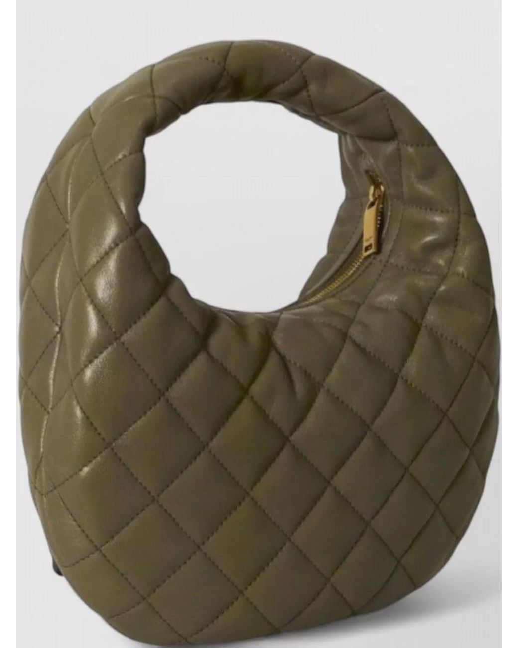 Saint Laurent Green Icarino Lambskin Quilted Tote Bag