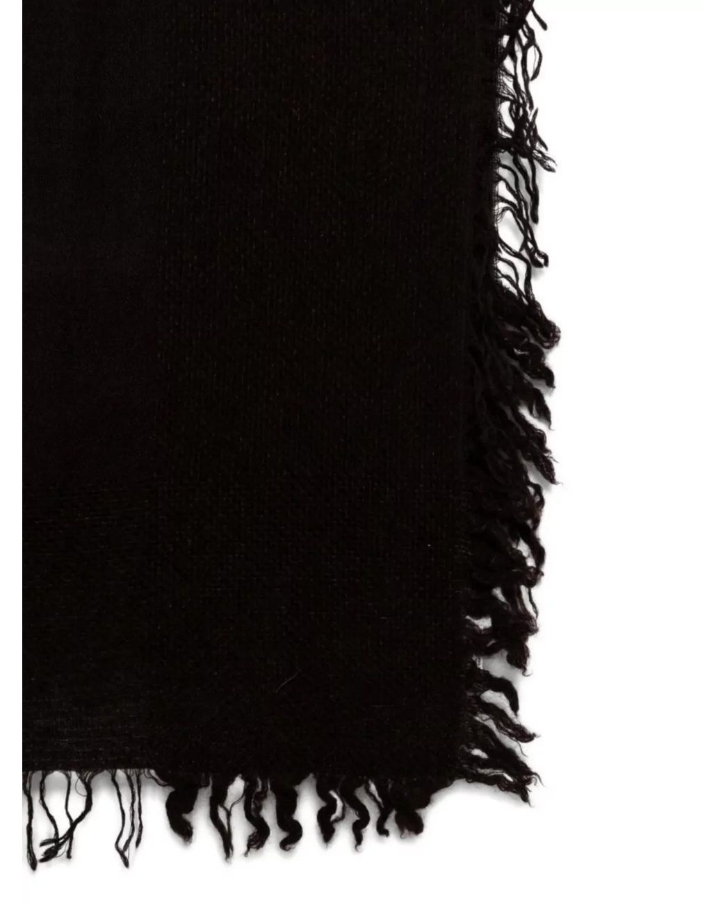 Faliero Sarti Black Cashmere Silk Wool Scarf