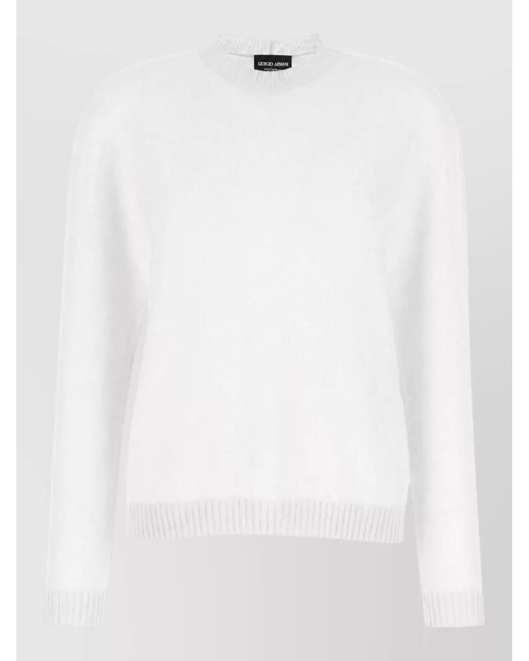 Giorgio Armani White Cashmere Sweater