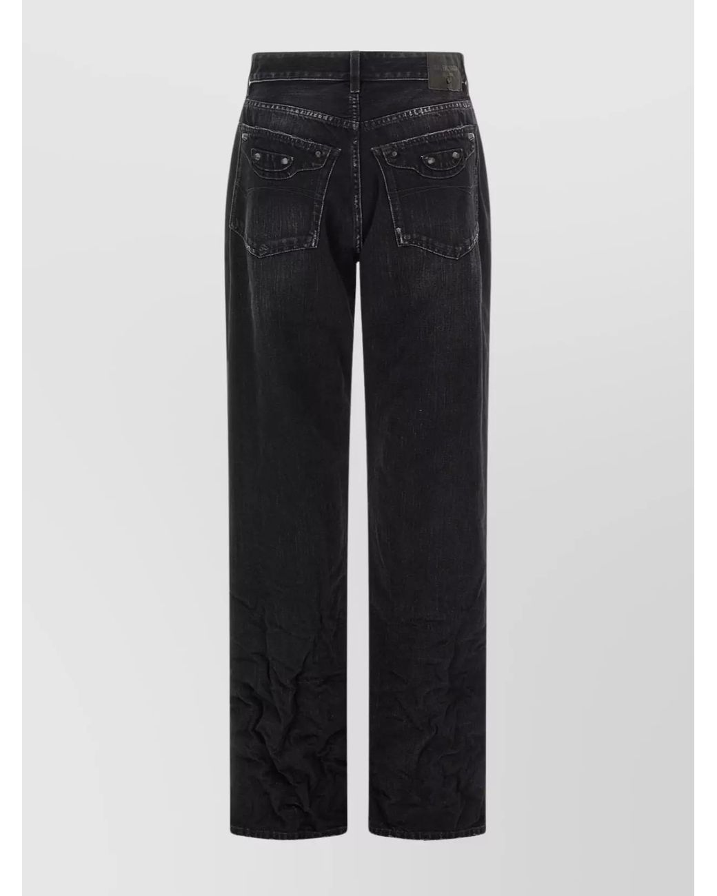Balenciaga Black Denim Straight-Leg Jeans