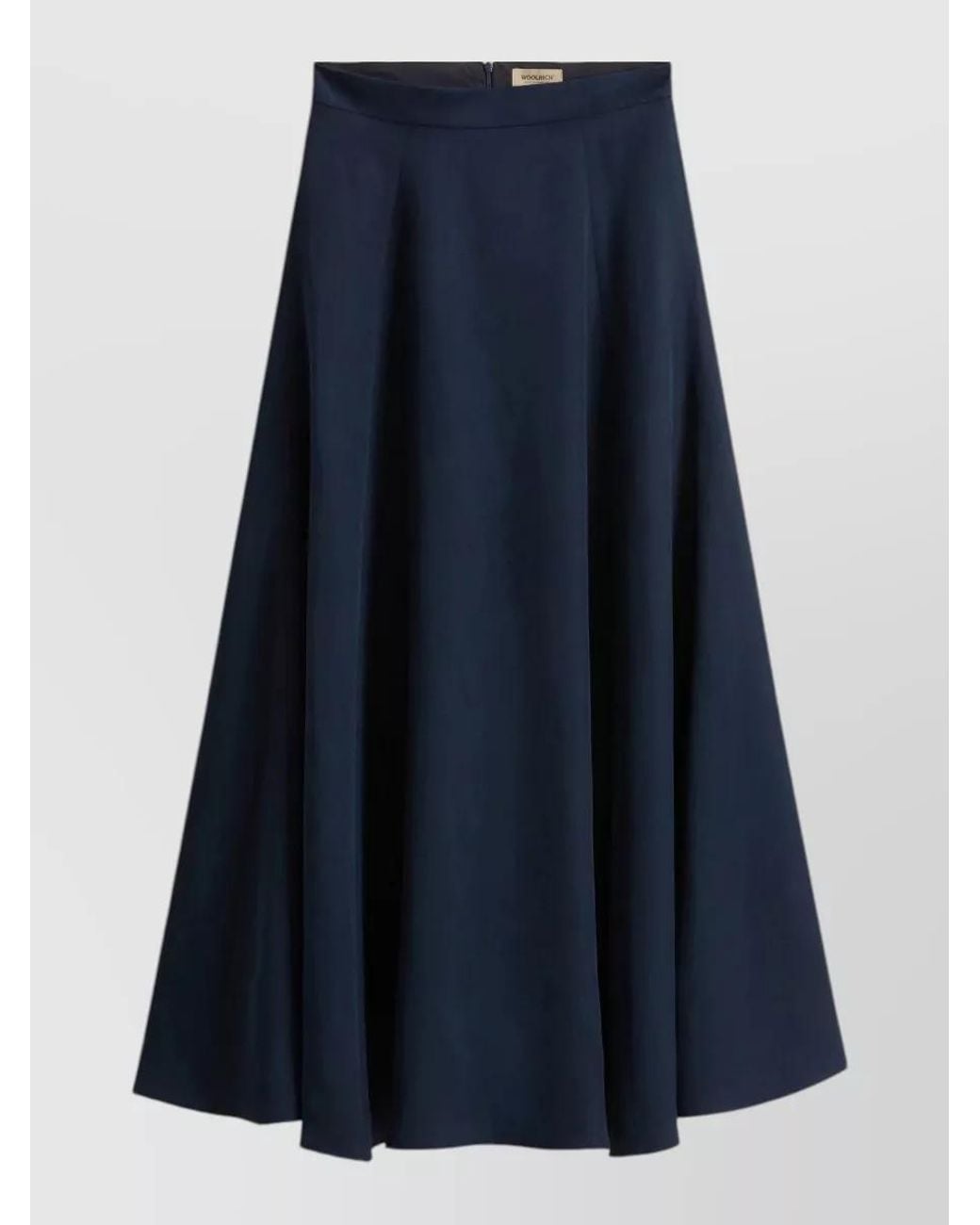 Woolrich Blue High-Waist Maxi A-Line Skirt