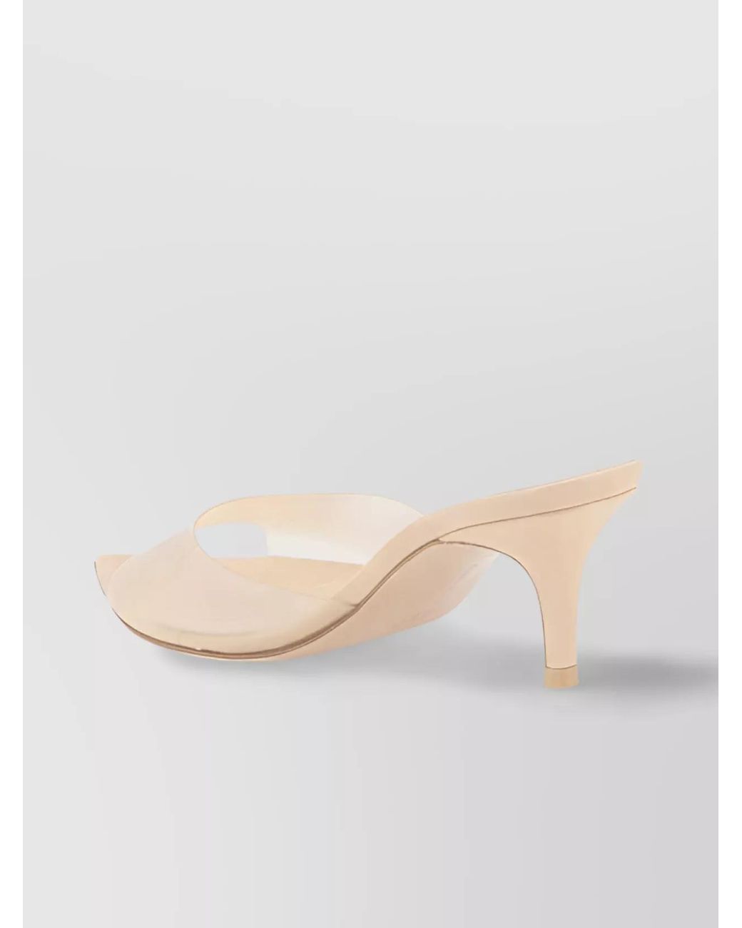 Gianvito Rossi White Patent Leather Mules