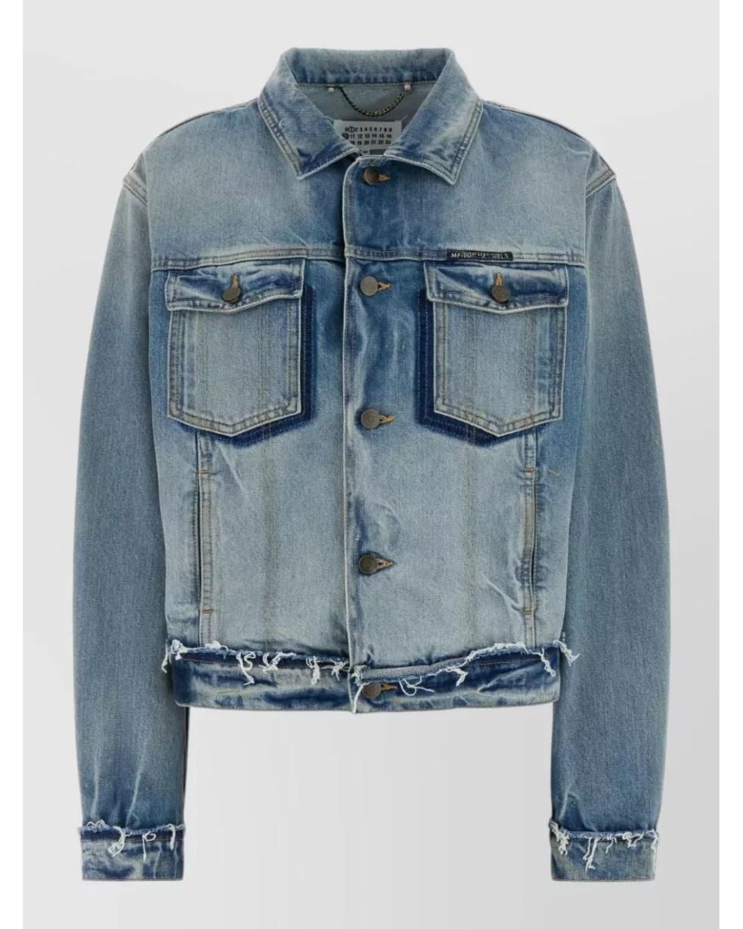 Maison Margiela Blue Denim Cropped Jacket