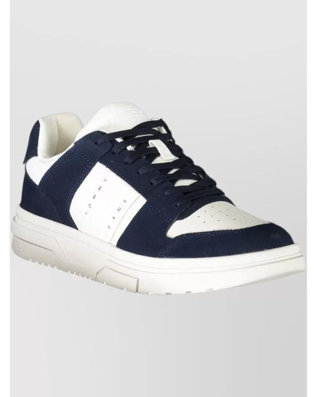 Tommy Hilfiger Blue Polyester Lace-Up Sneakers for men