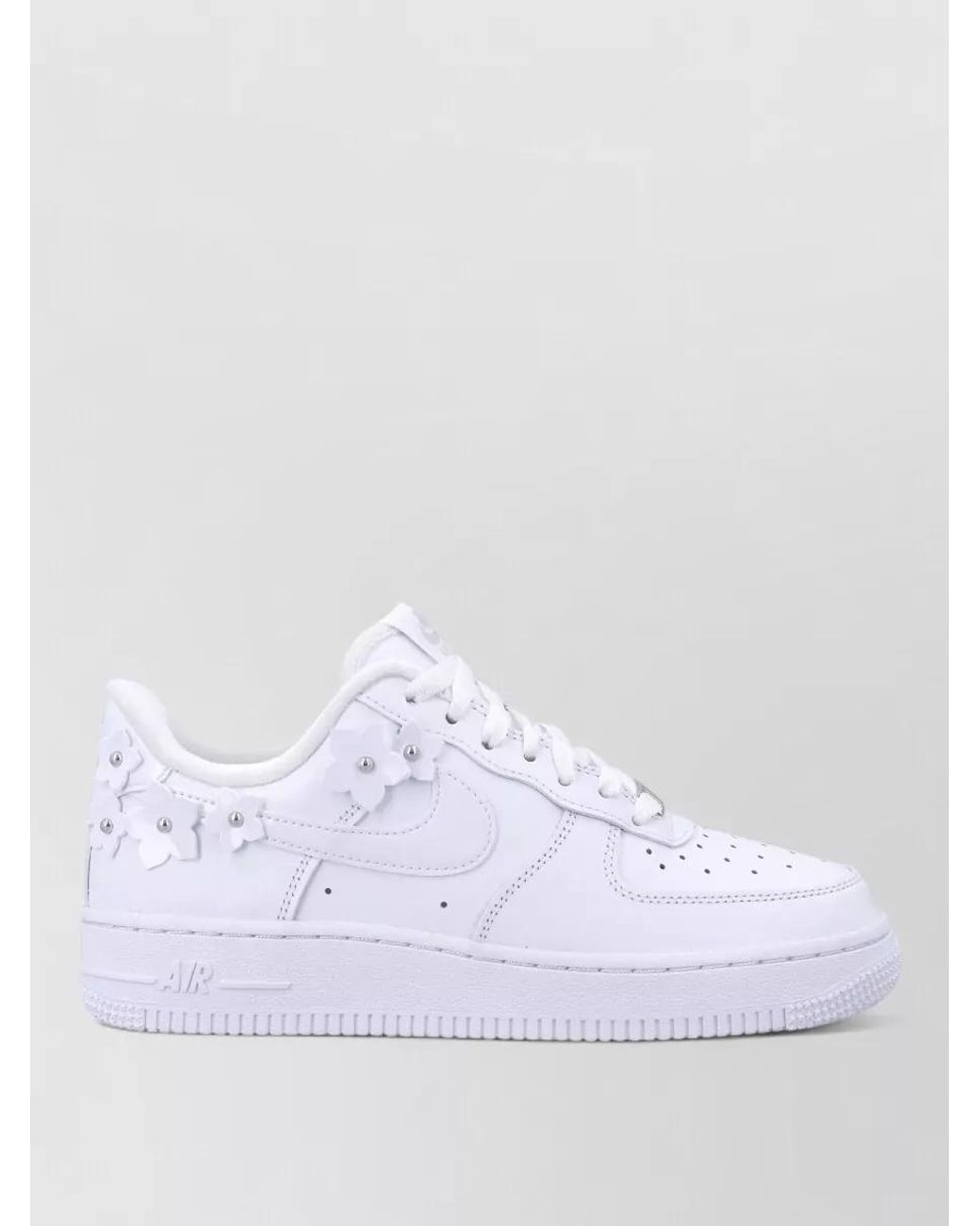 Nike White Leather Low-Top Sneakers
