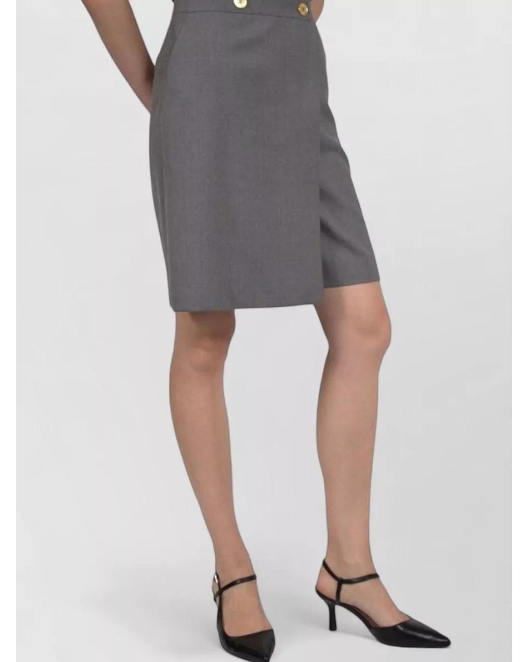 Moschino Gray Virgin Wool Tailored Trousers