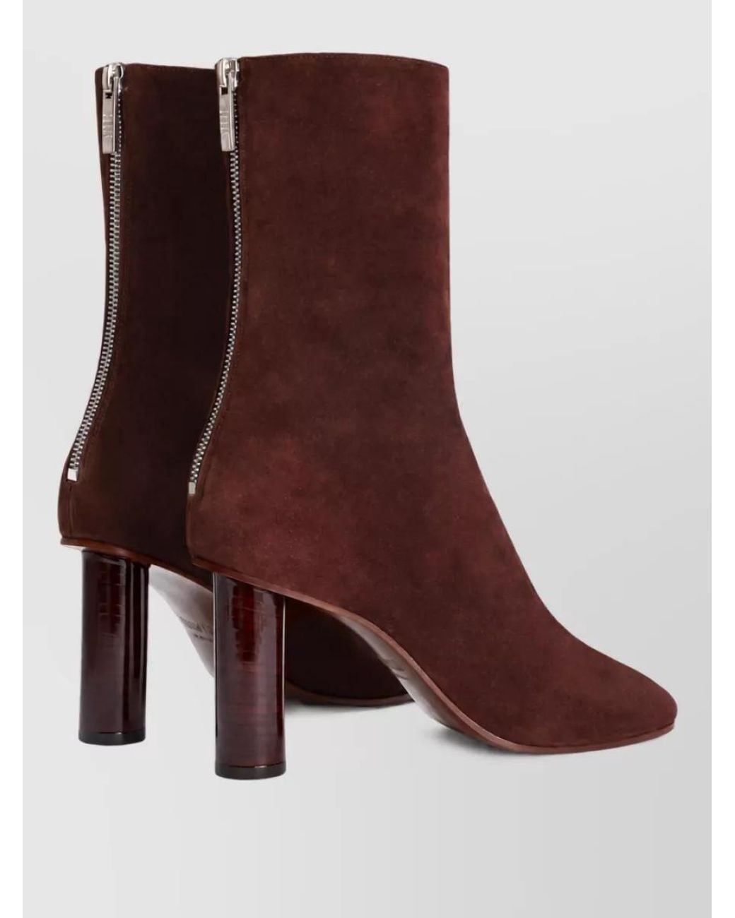 Paris Texas Brown Leather Ankle Boots