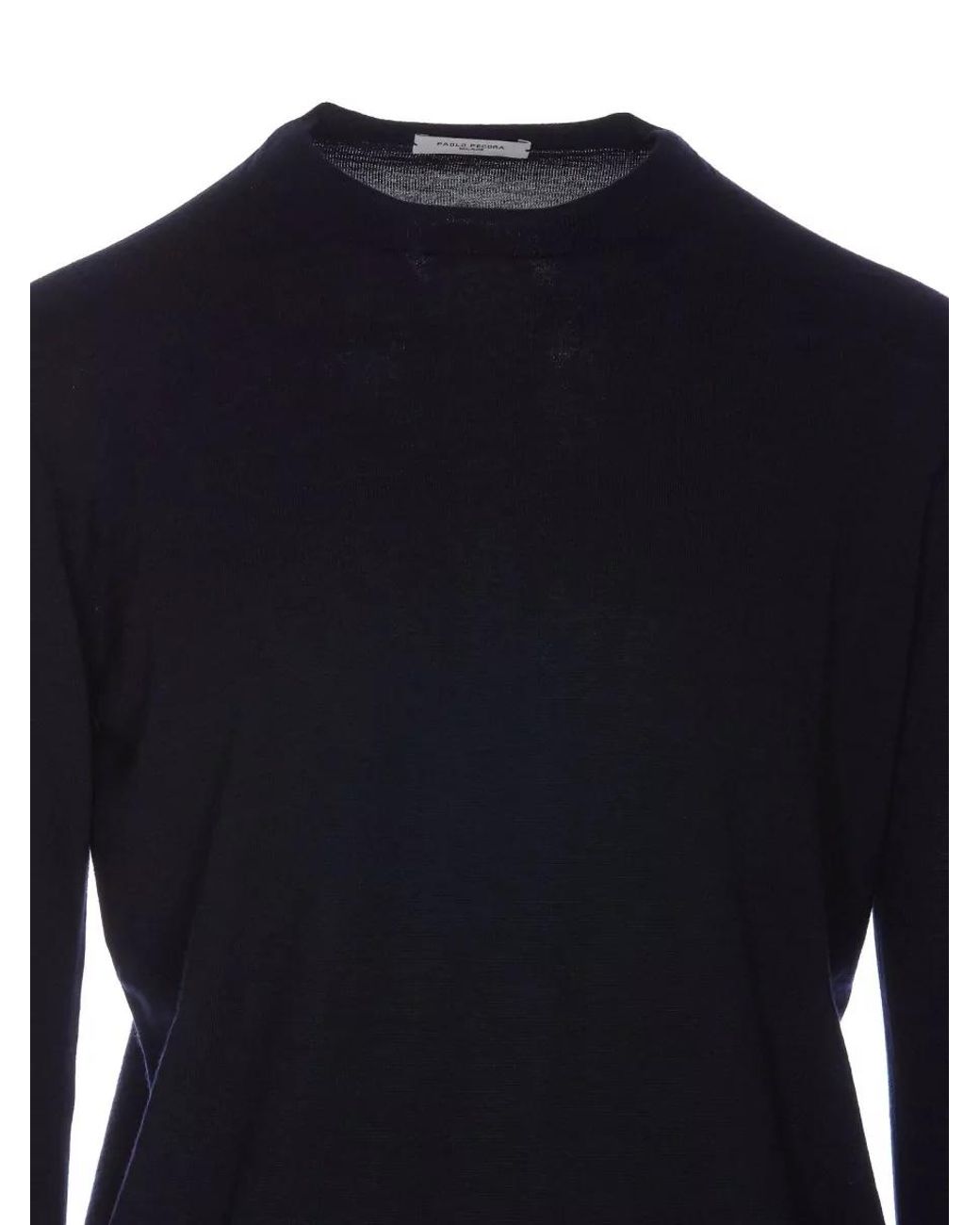 Paolo Pecora Blue Wool Jumper for men