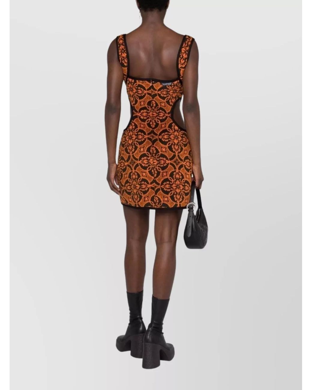 MARINE SERRE Brown Short Dresses