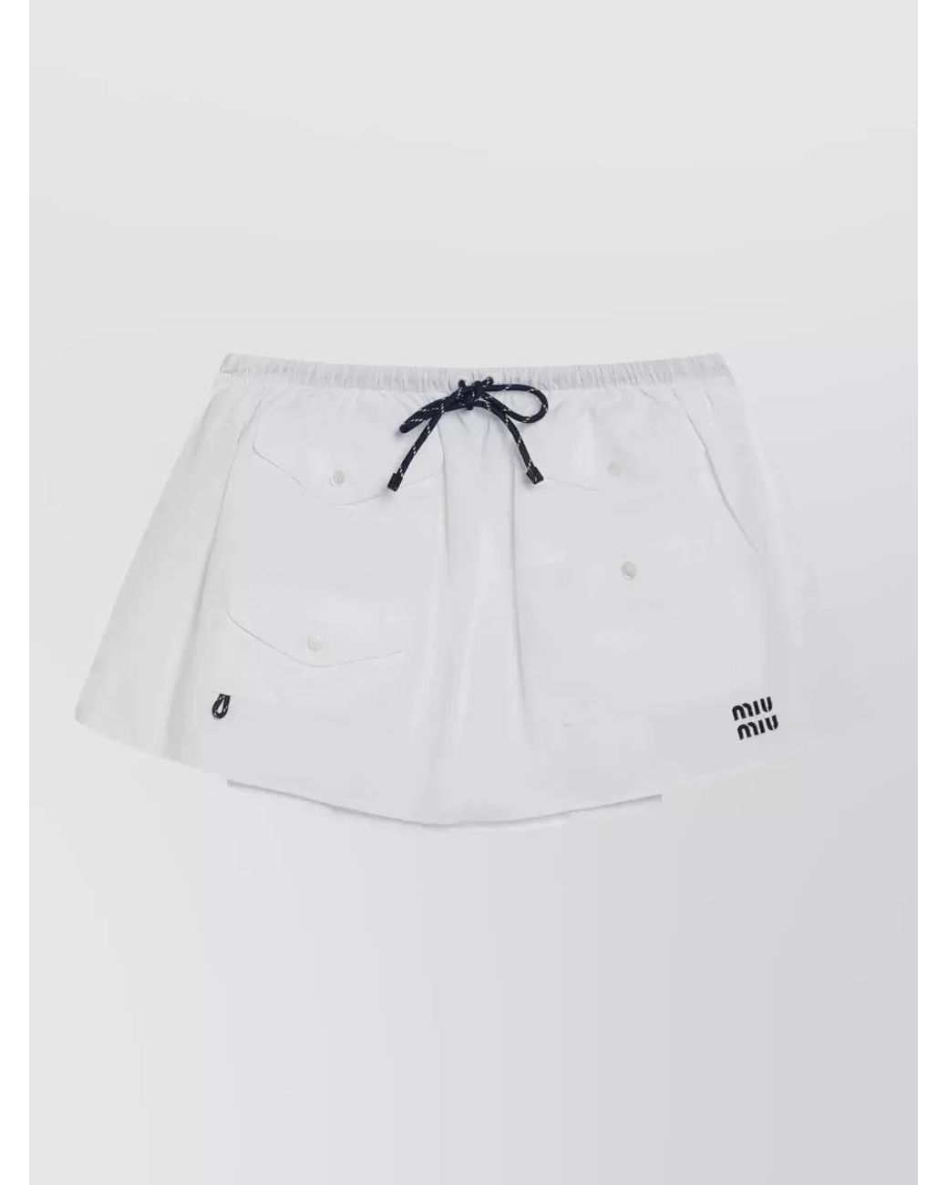 Miu Miu White Mini Shorts