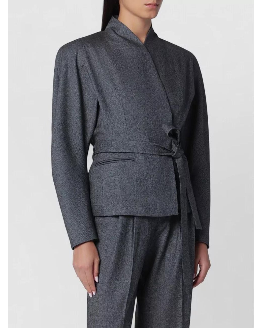 ANDAMANE Gray Suit Jacket