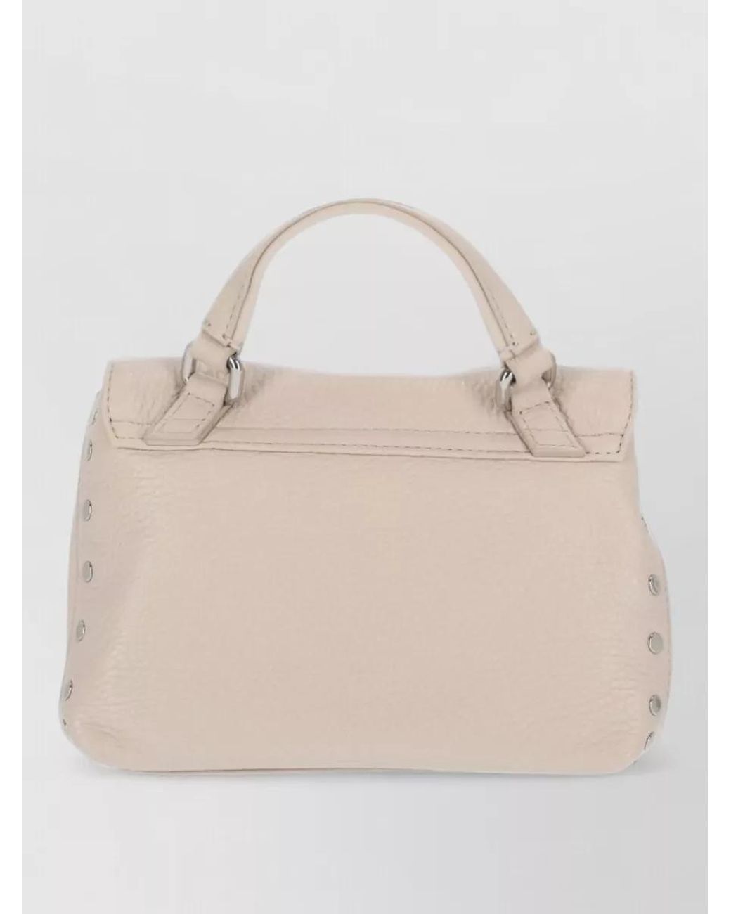 Zanellato Natural Hammered Leather Mini Crossbody Bag