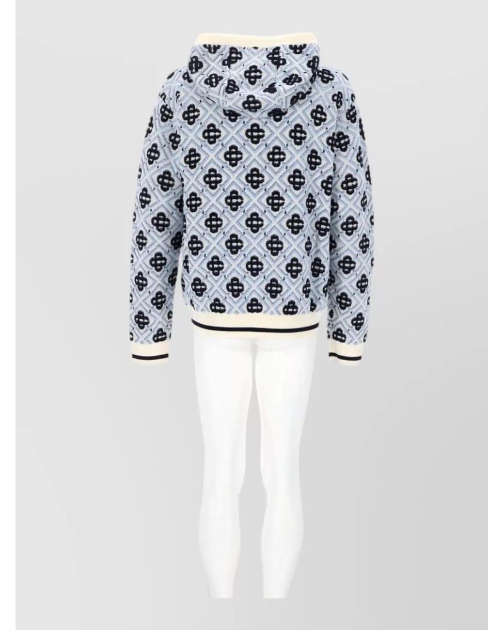 Casablanca White Wool Hooded Jacket for men