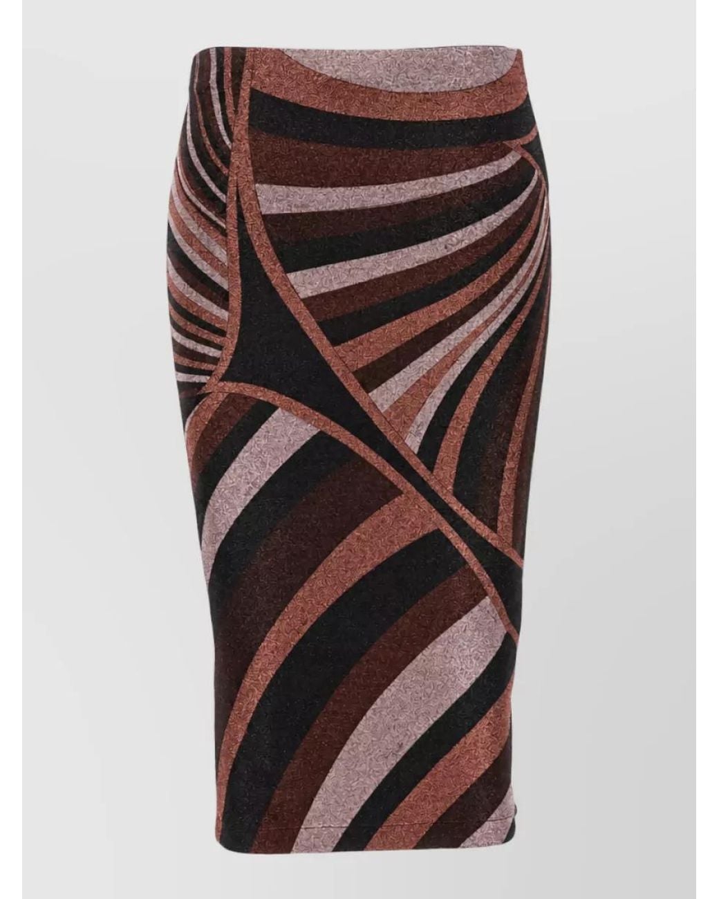 Emilio Pucci Multicolor Printed Midi Skirt