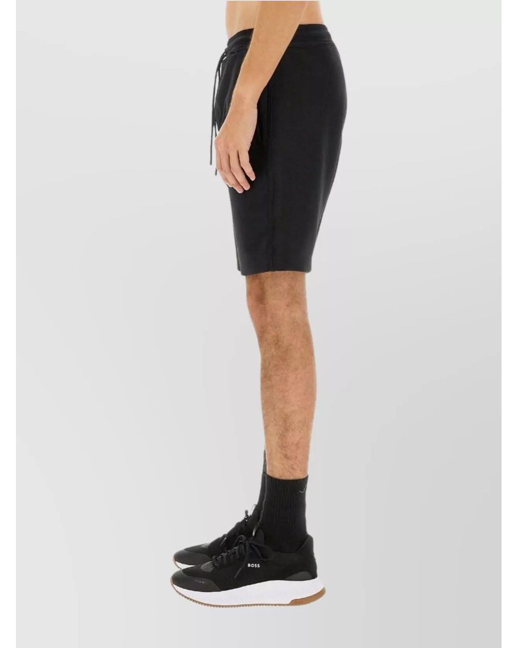 Boss Black Jersey Chino Shorts for men