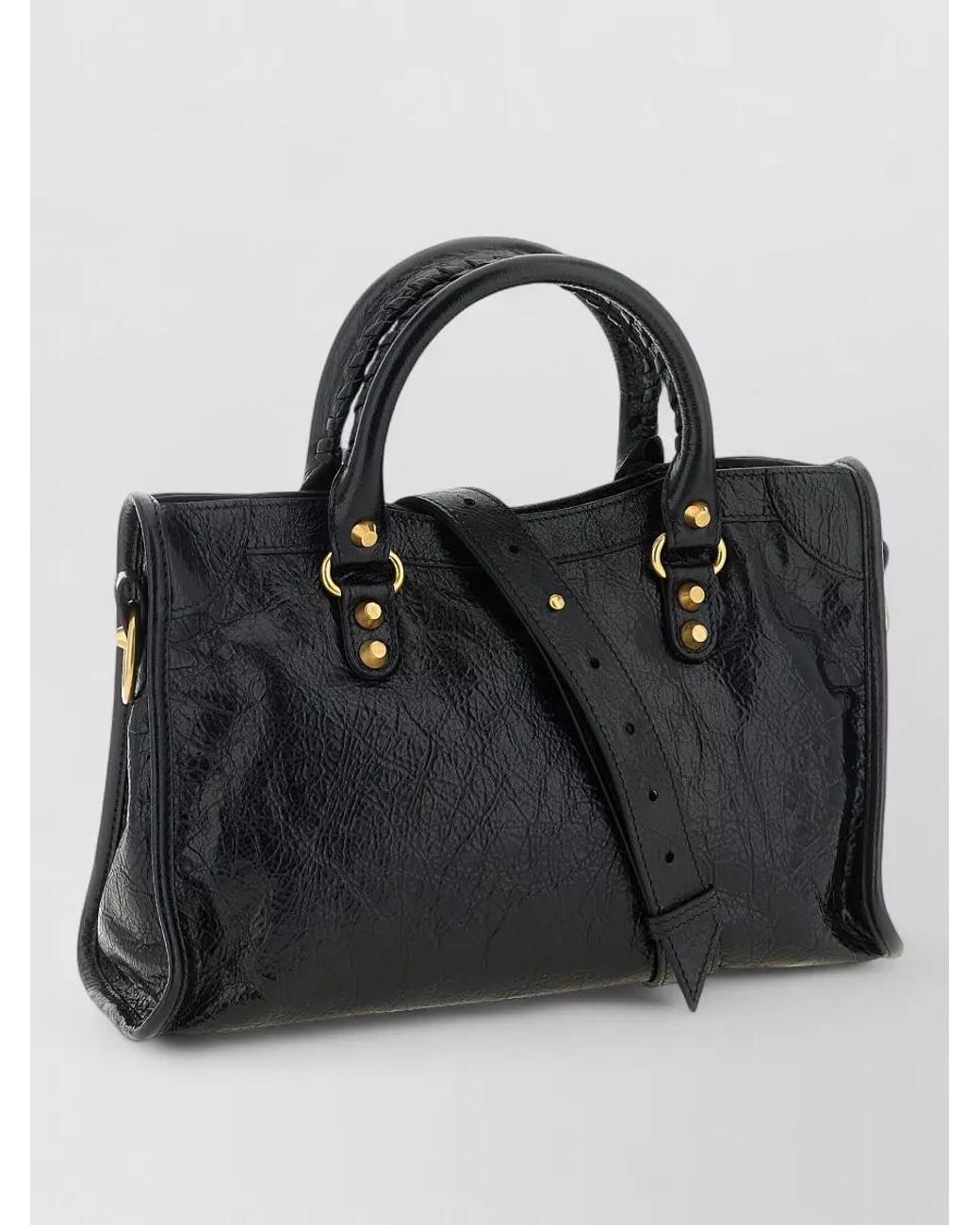 Balenciaga Black Le City Small Leather Cross-Body Bag