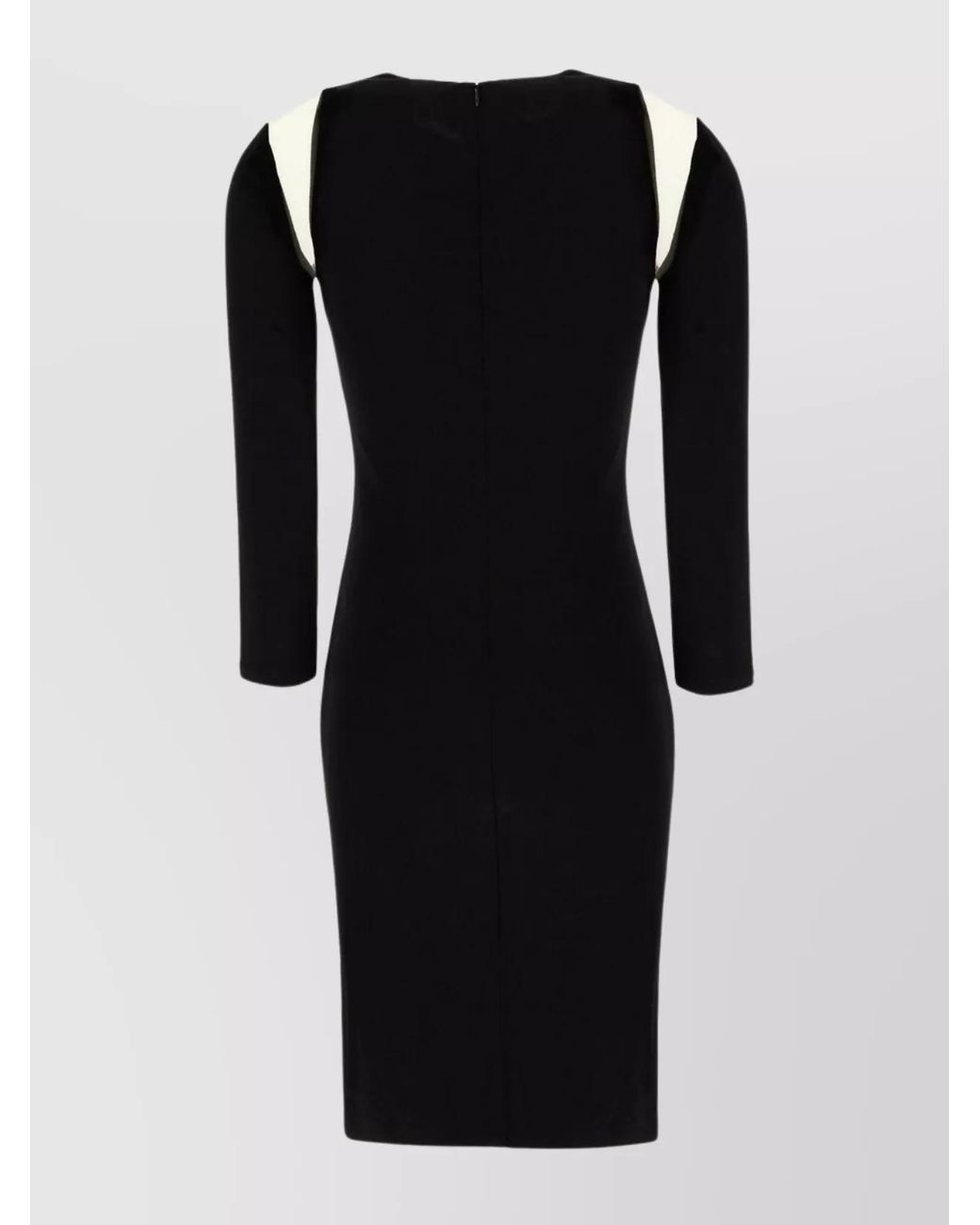 DSquared² Black Viscose V-Neck Mini Dress
