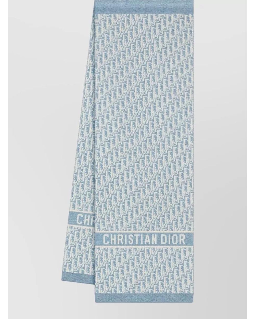 Dior Blue Cashmere Scarf