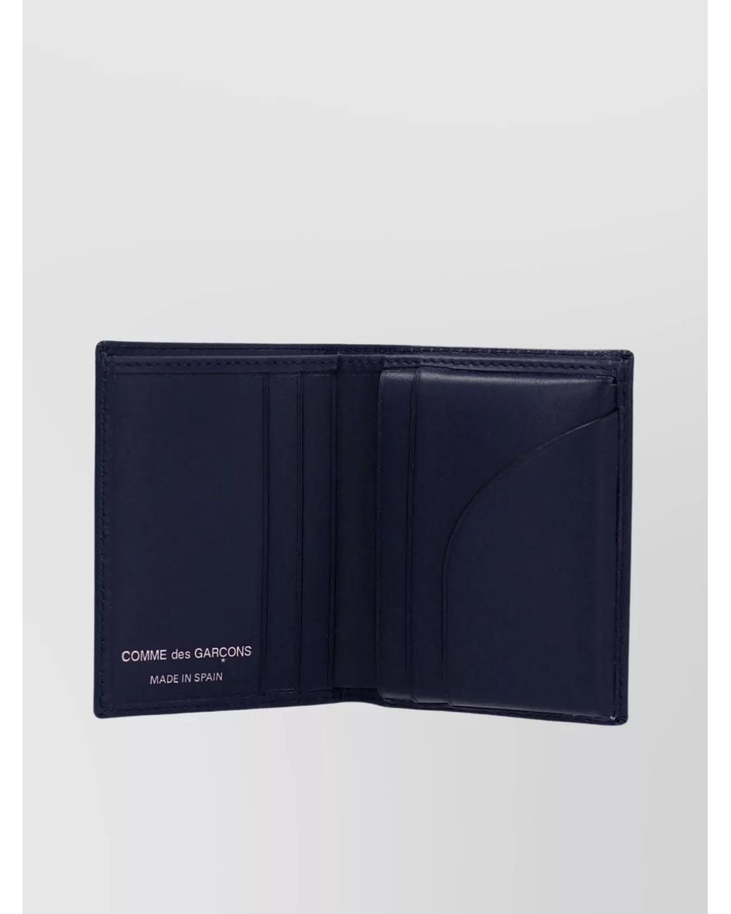 Comme des Garçons Blue Arecalf Compact Bi-Fold Wallet