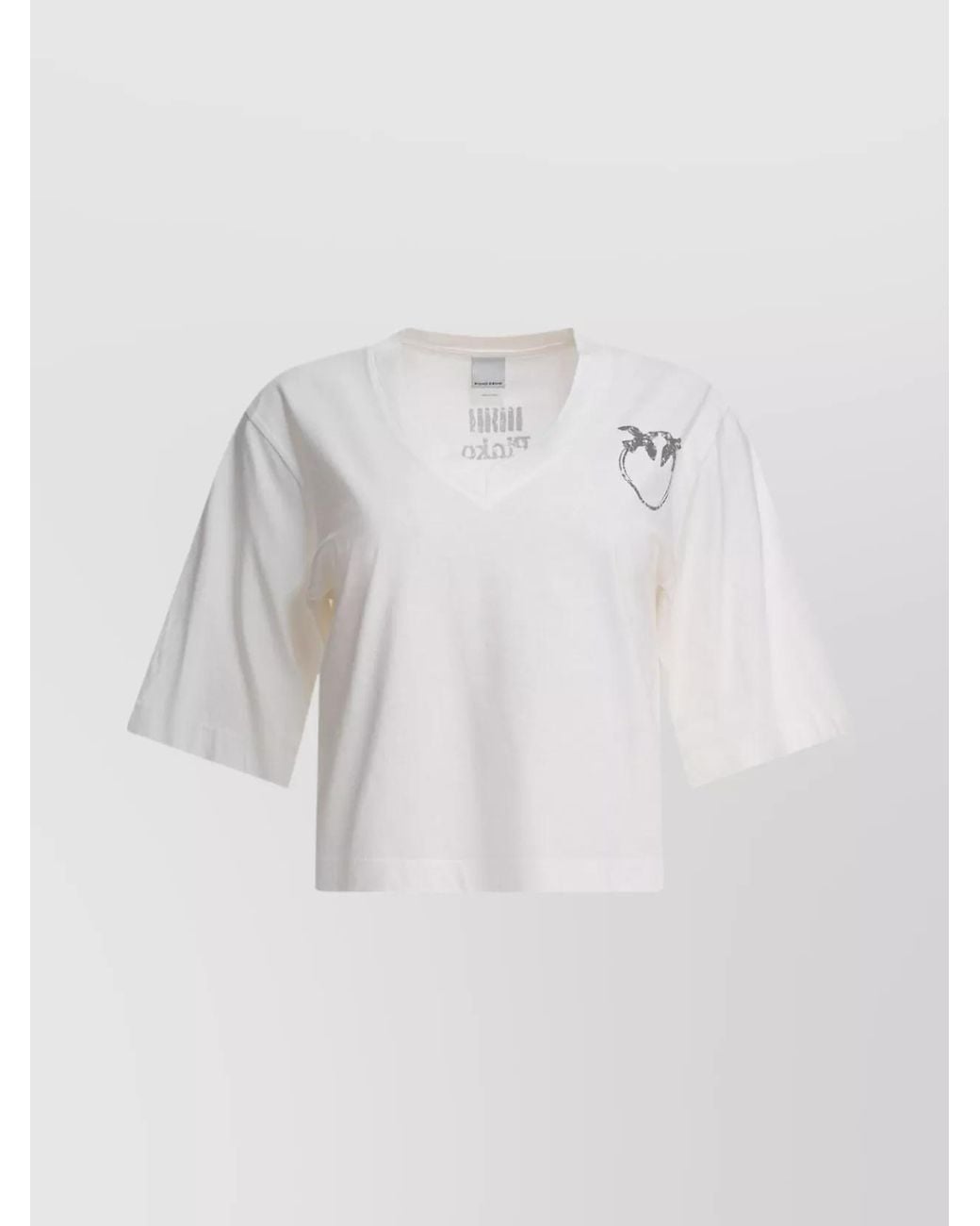 Pinko White Cotton T-Shirt