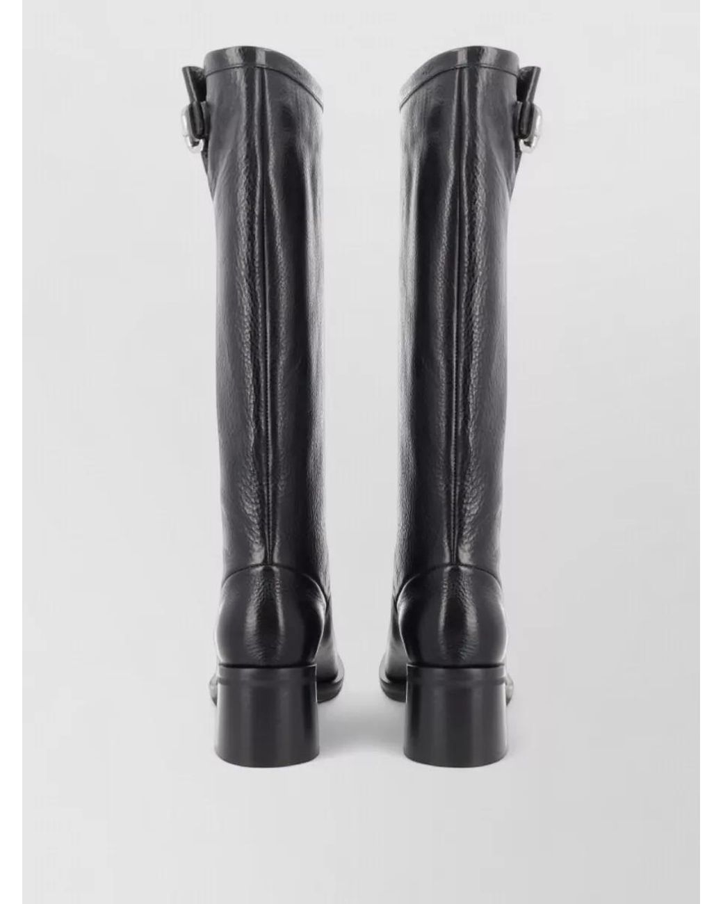 Our Legacy Black Leather High Boots