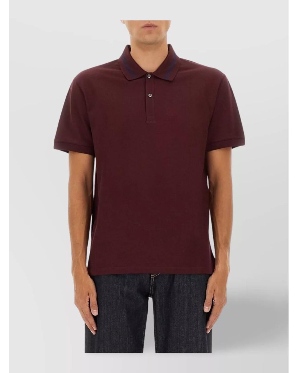 McQueen Multicolor Cotton Polo Shirt for men