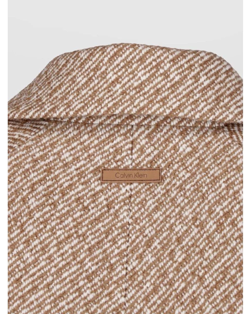 Calvin Klein Brown Double Breasted Coat