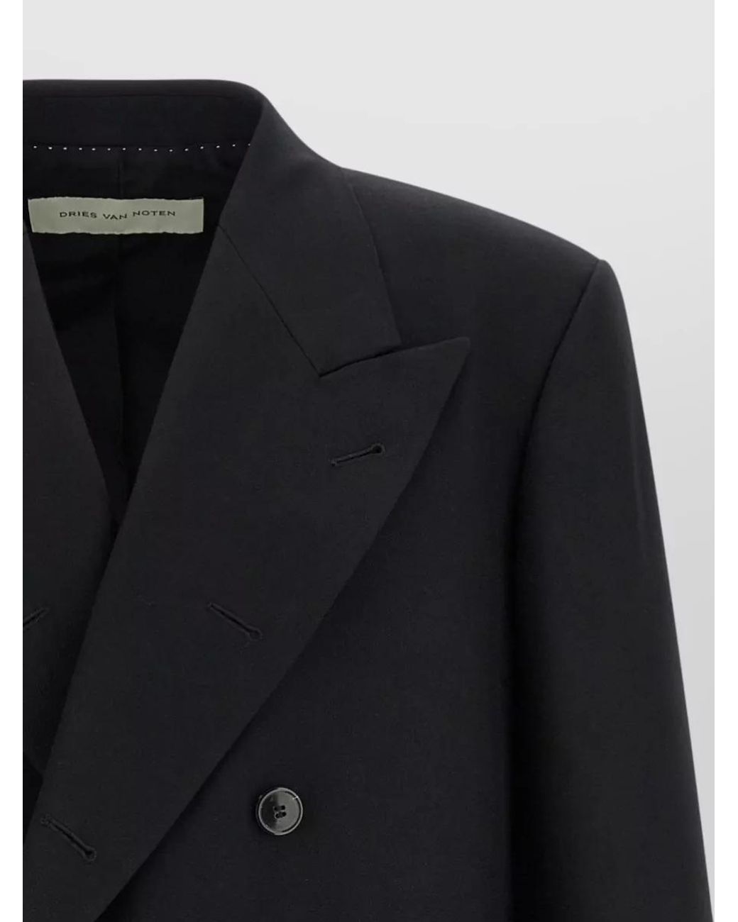 Dries Van Noten Black Wool Blazer for men