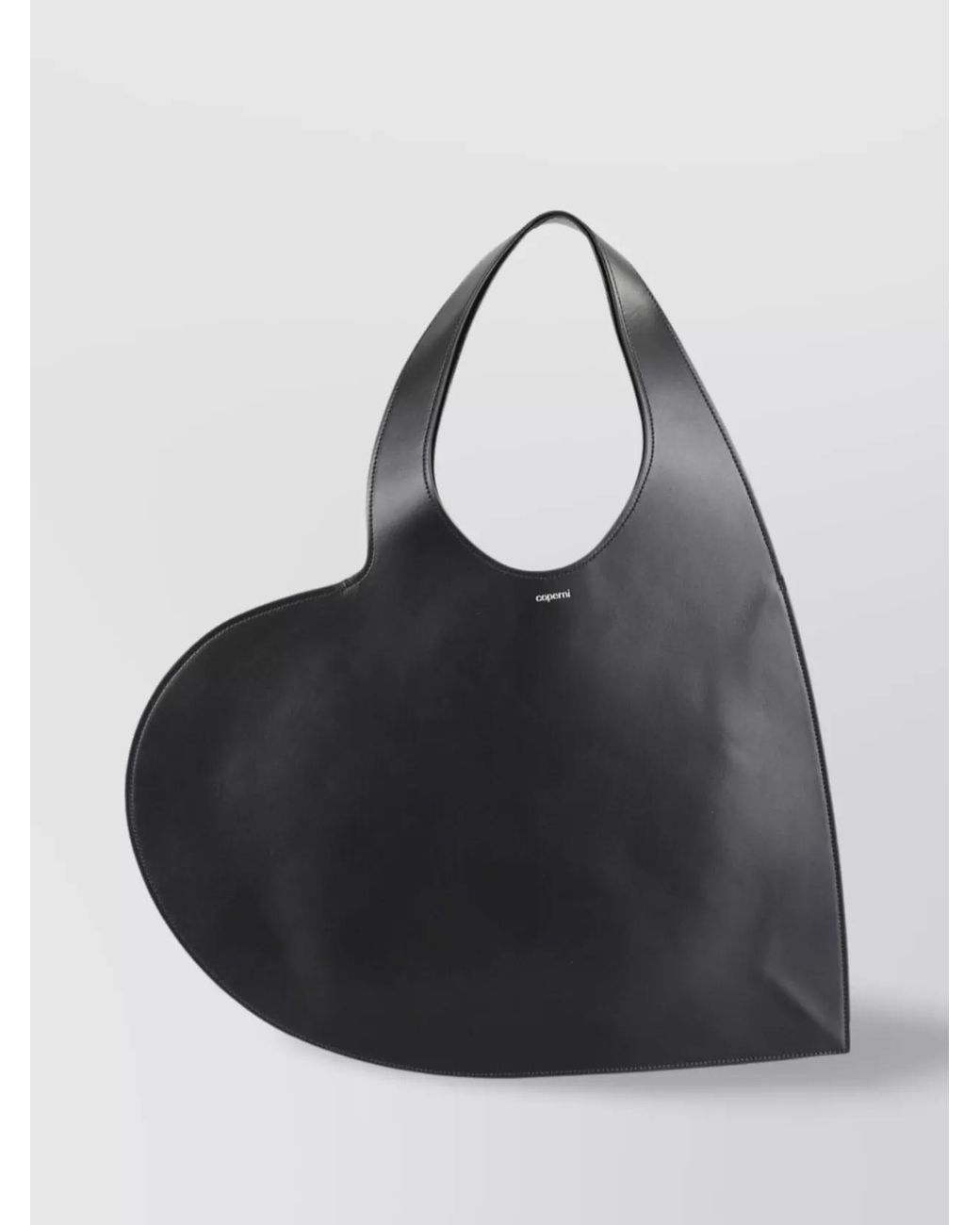Coperni Black Heart Leather Tote Bag