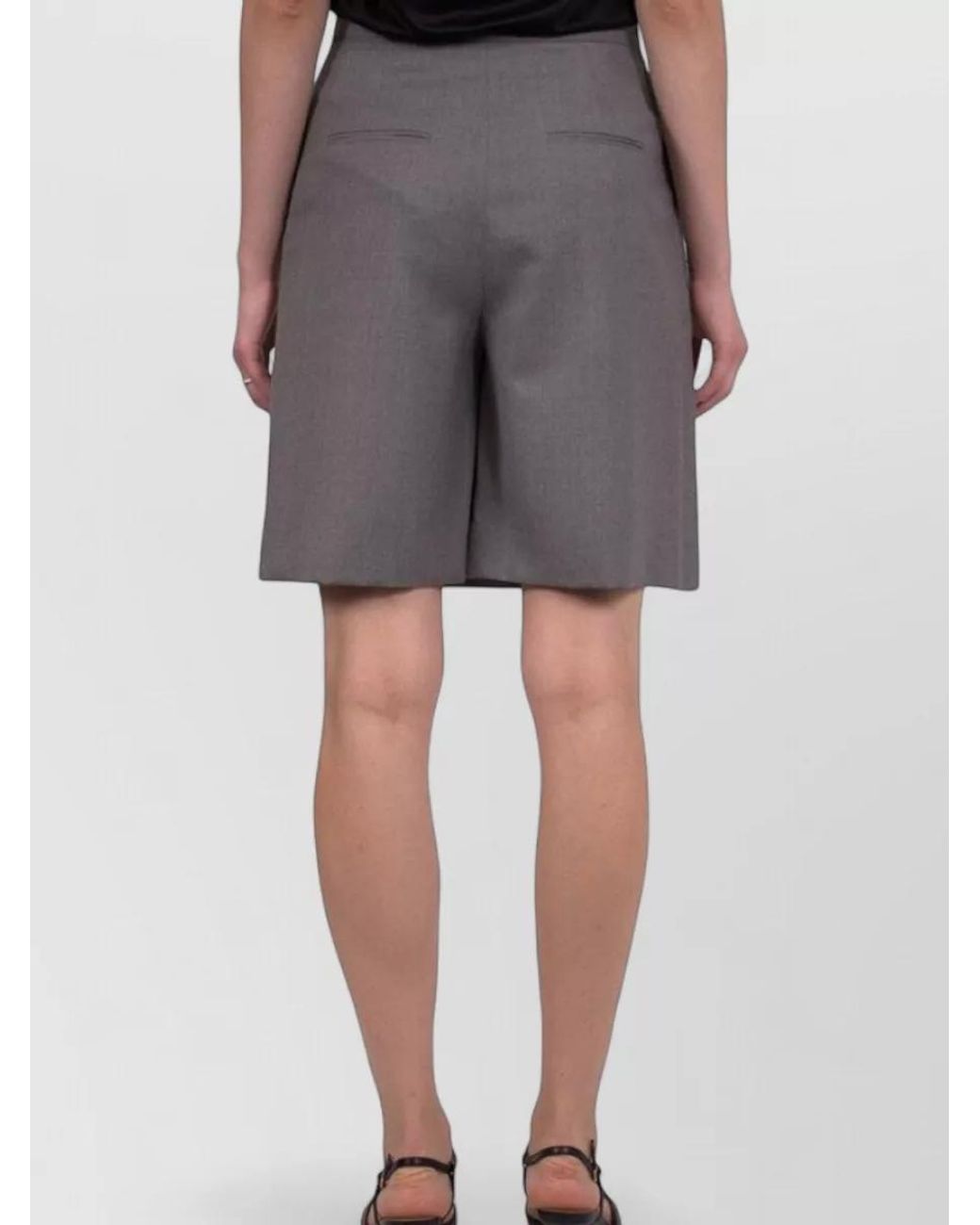 Moschino Gray Virgin Wool Tailored Trousers