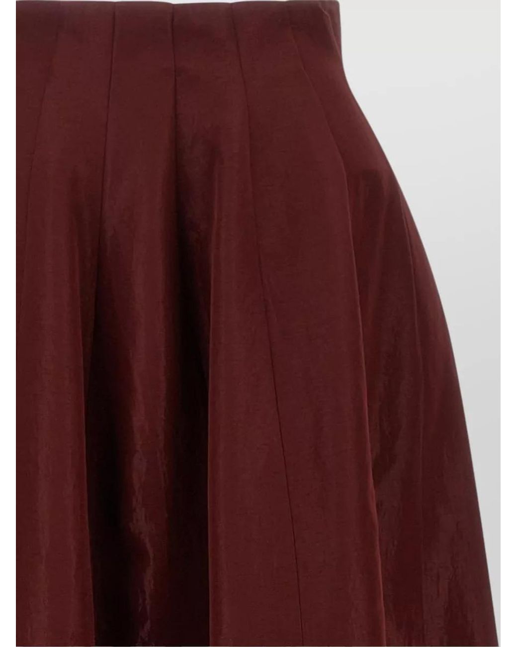 Alberta Ferretti Purple Paneled High-Rise Maxi A-Line Skirt