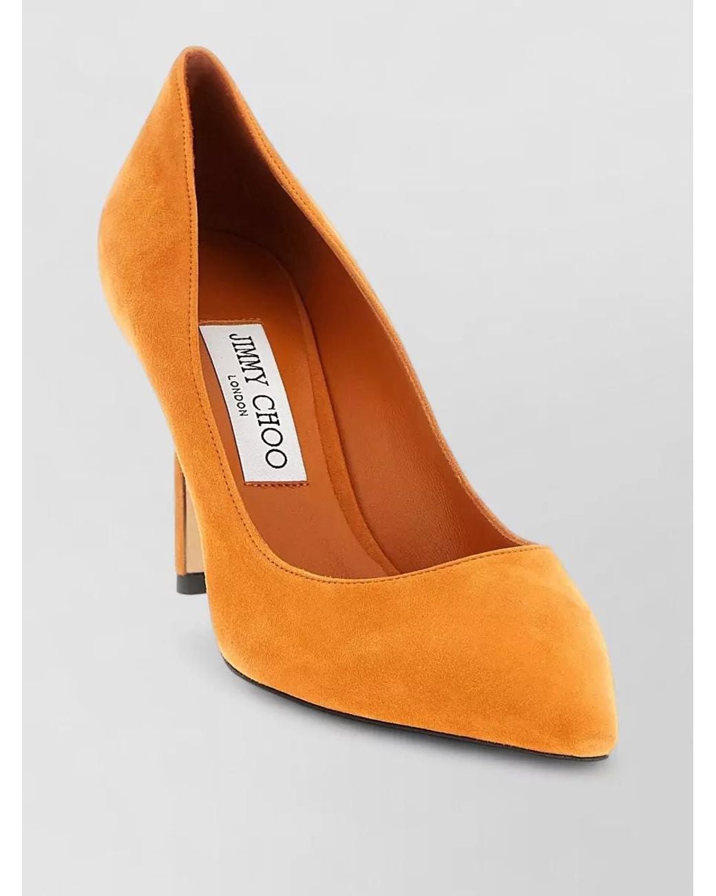 Jimmy Choo Orange Leather Pumps