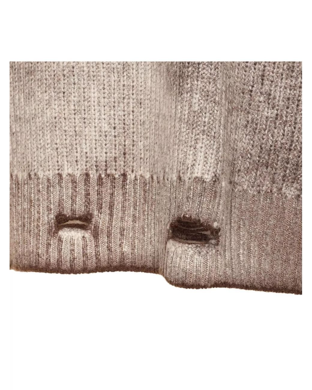 Represent Natural Wool Reversible Ribbed Crew-Neck Jumper for men