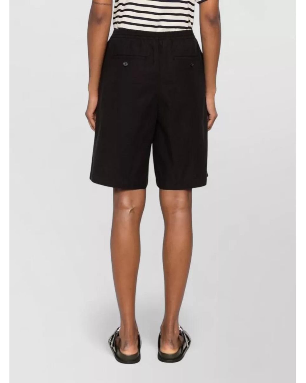DUNST Black Cropped Pajama Shorts