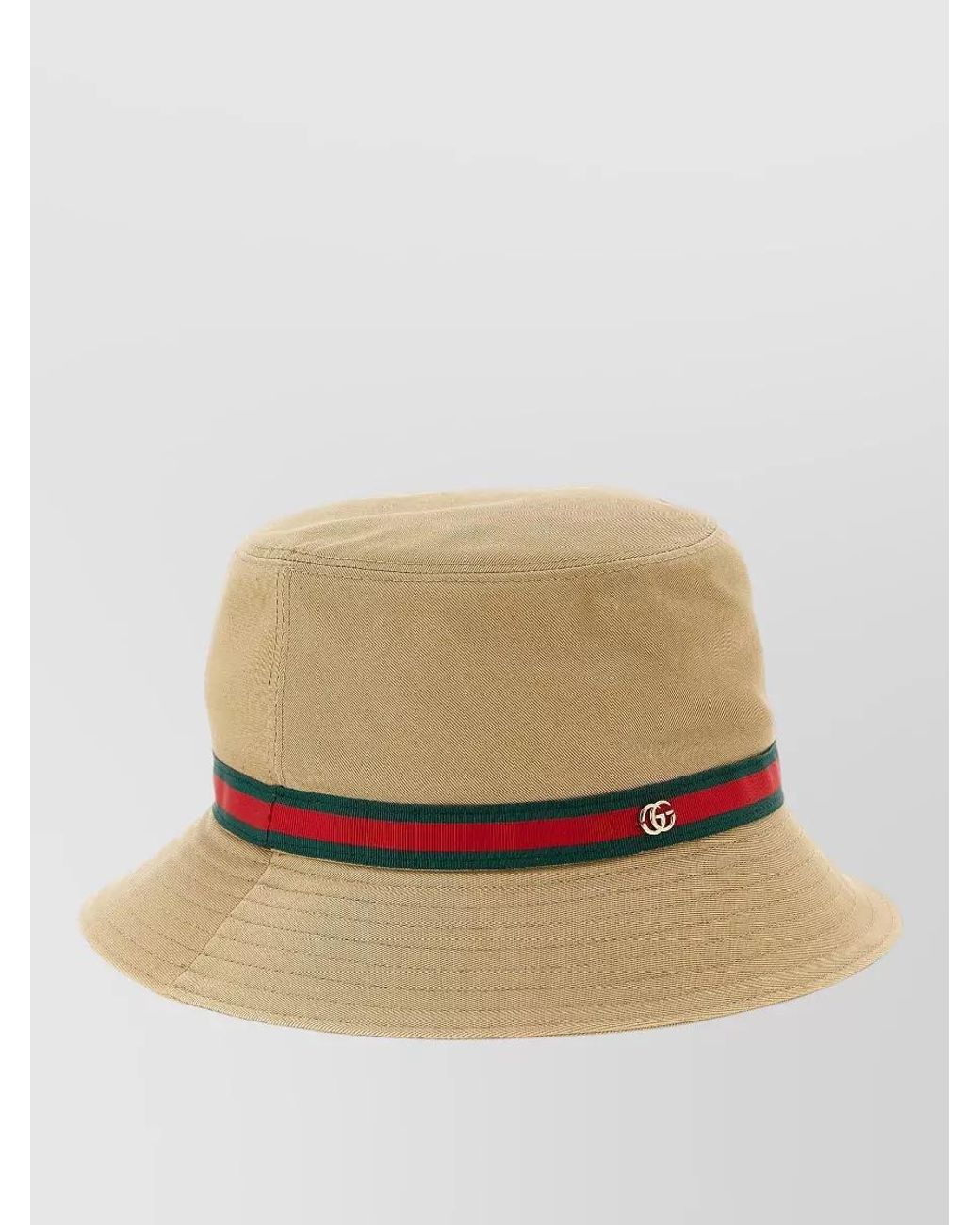 Gucci Natural Cotton Bucket Hat