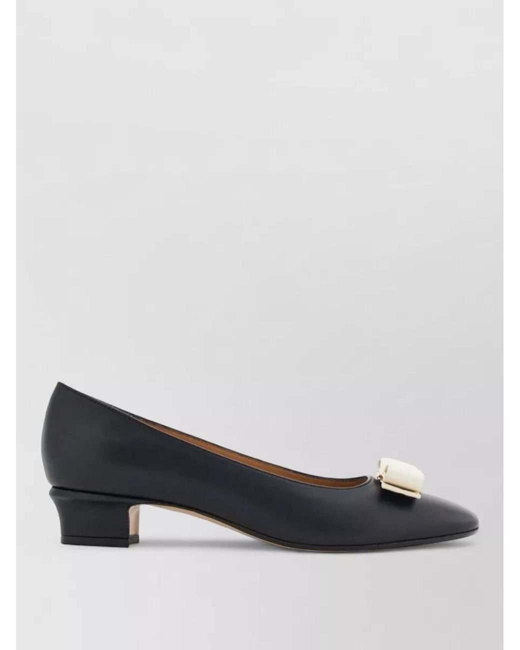 Ferragamo Metallic Leather Vara 2.0 Pumps