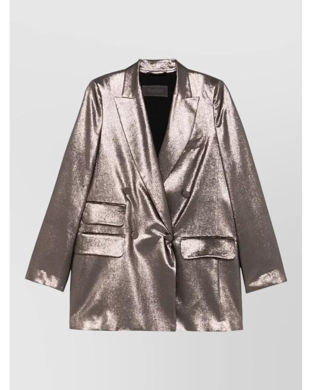 Max Mara Brown Silk Blazer
