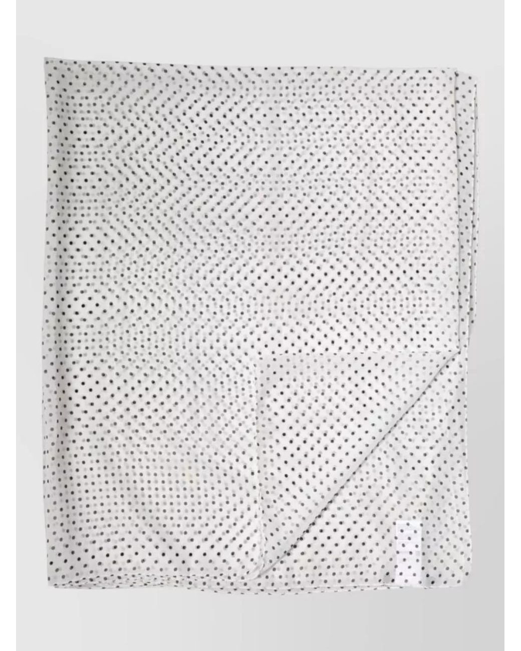 Dolce & Gabbana White Polka Dot Scarf