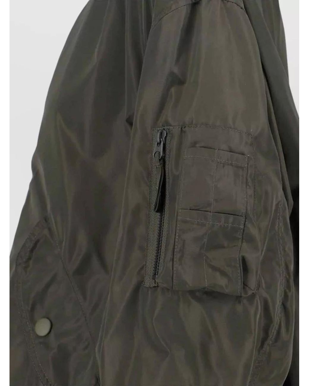 Aspesi Green Long Bomber Jacket