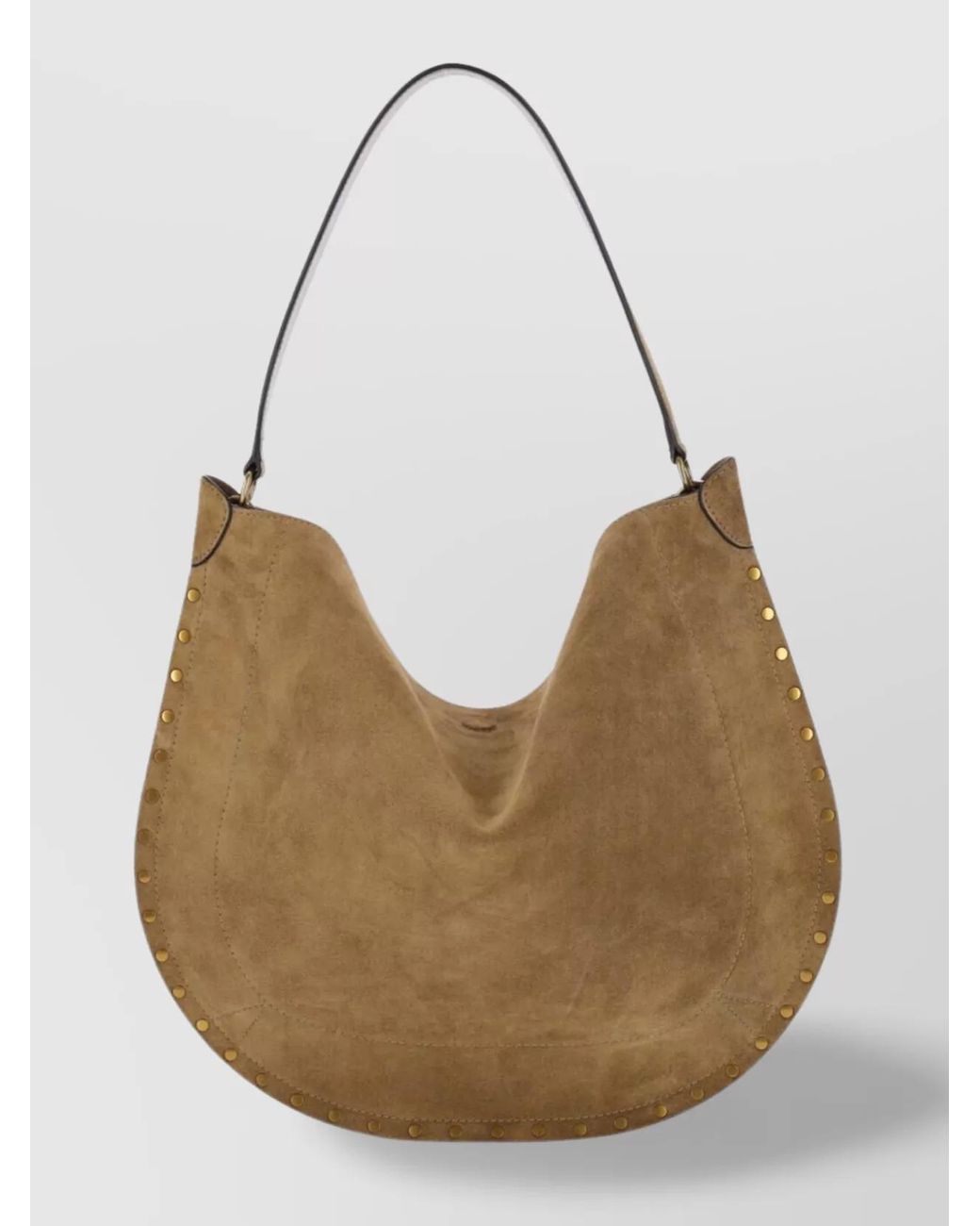 Isabel Marant Natural Oskan Soft Suede Shoulder Bag