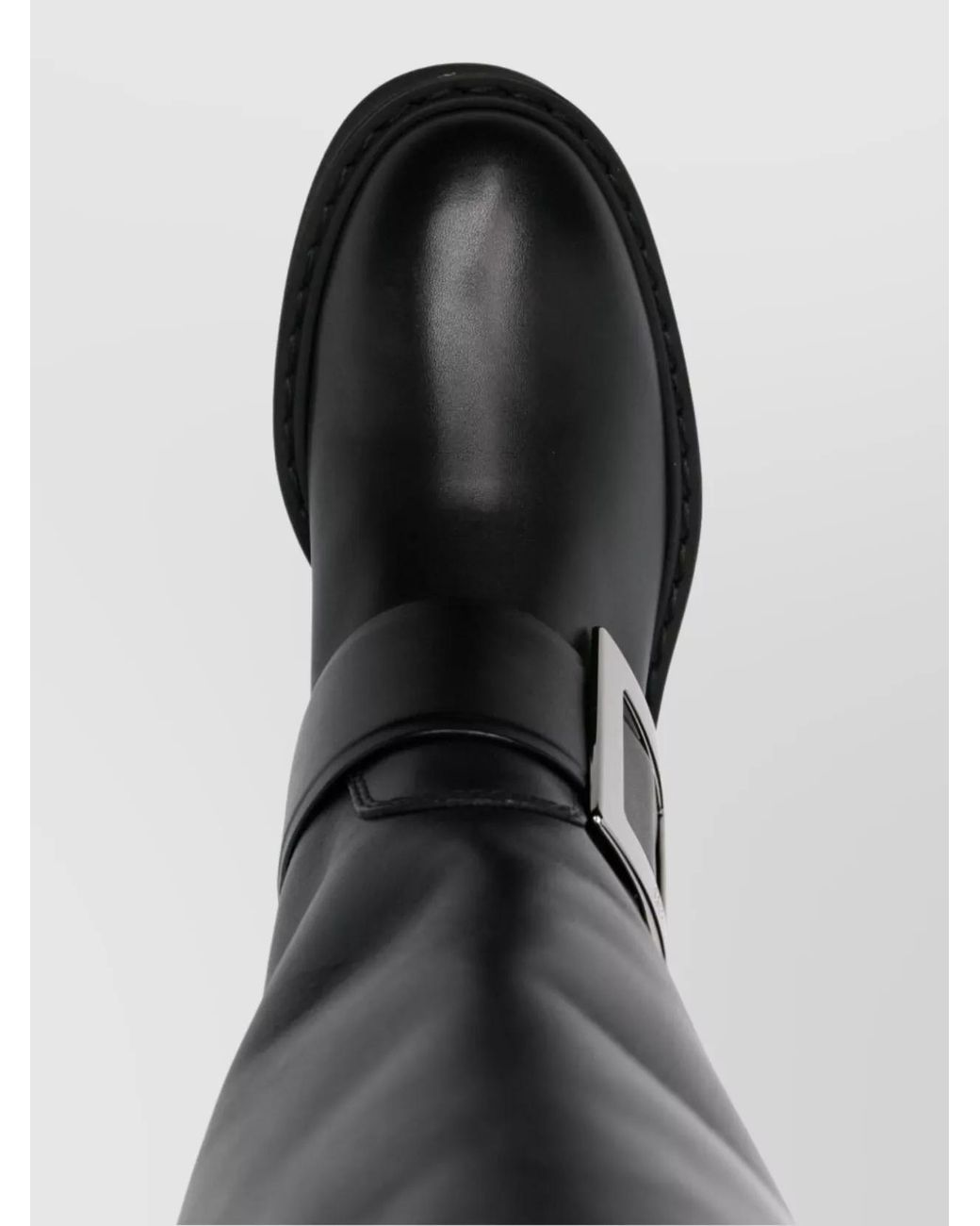 Roger Vivier Black Viv Rangers High Leather Boots
