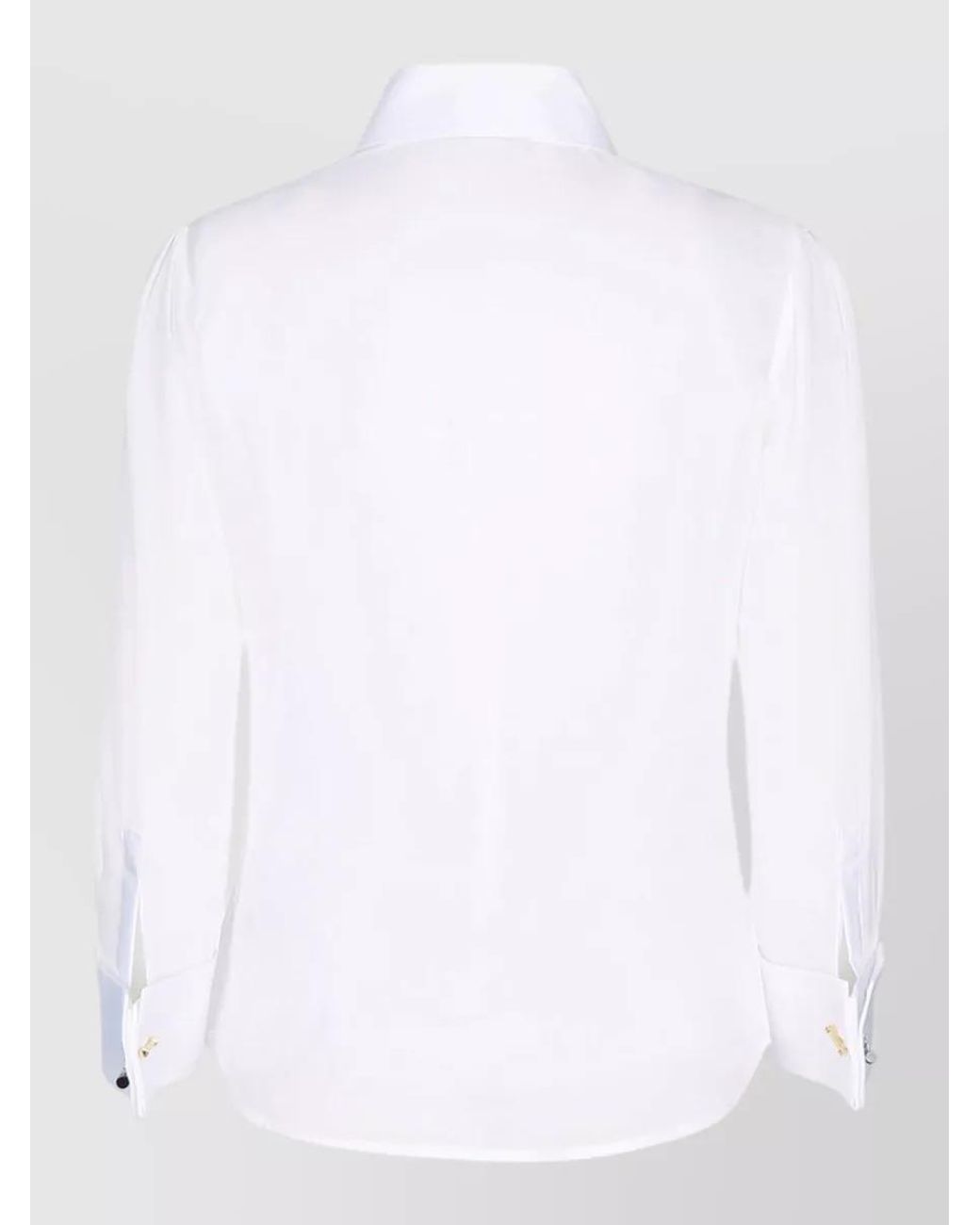 Elisabetta Franchi White Ruffled Blouse for men