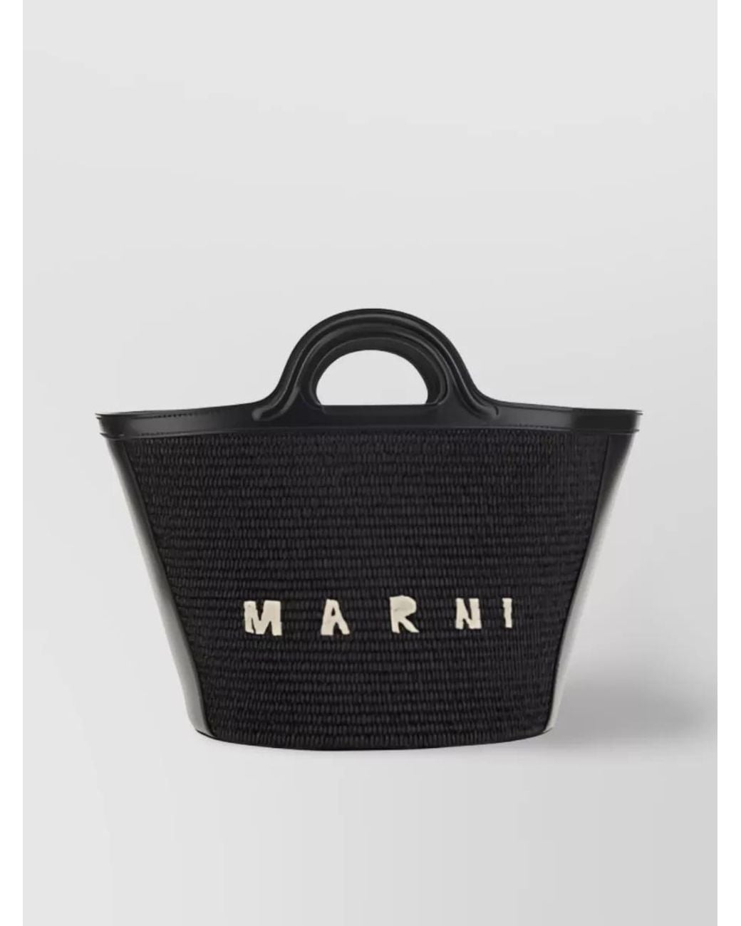 Marni Black Tropicalia Small Tote Bag