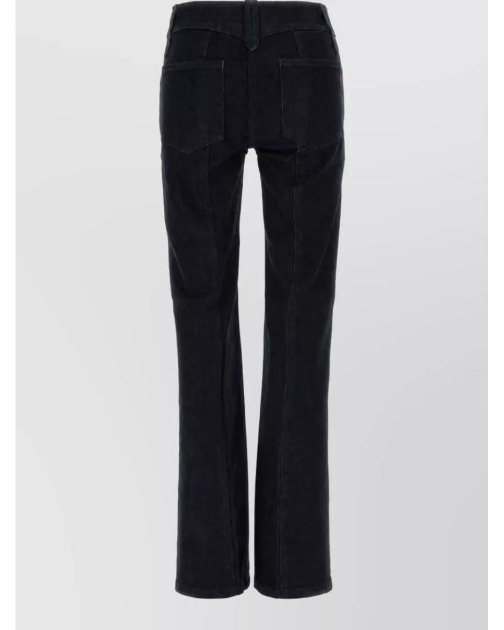 Tory Burch Black Denim High-Rise Straight-Leg Jeans