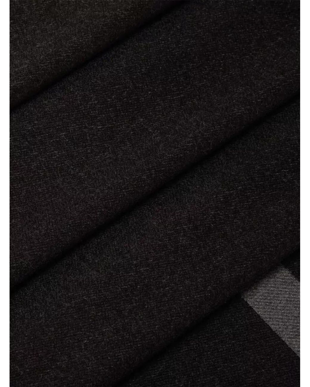 Fendi Black Fine-Knit Logo-Jacquard Scarf for men