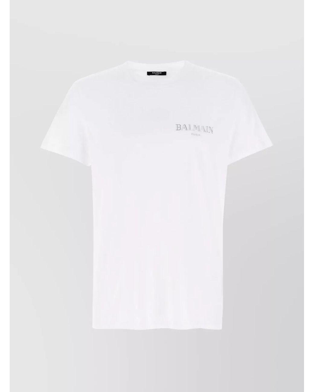 Balmain White Cotton Slim-Fit T-Shirt for men