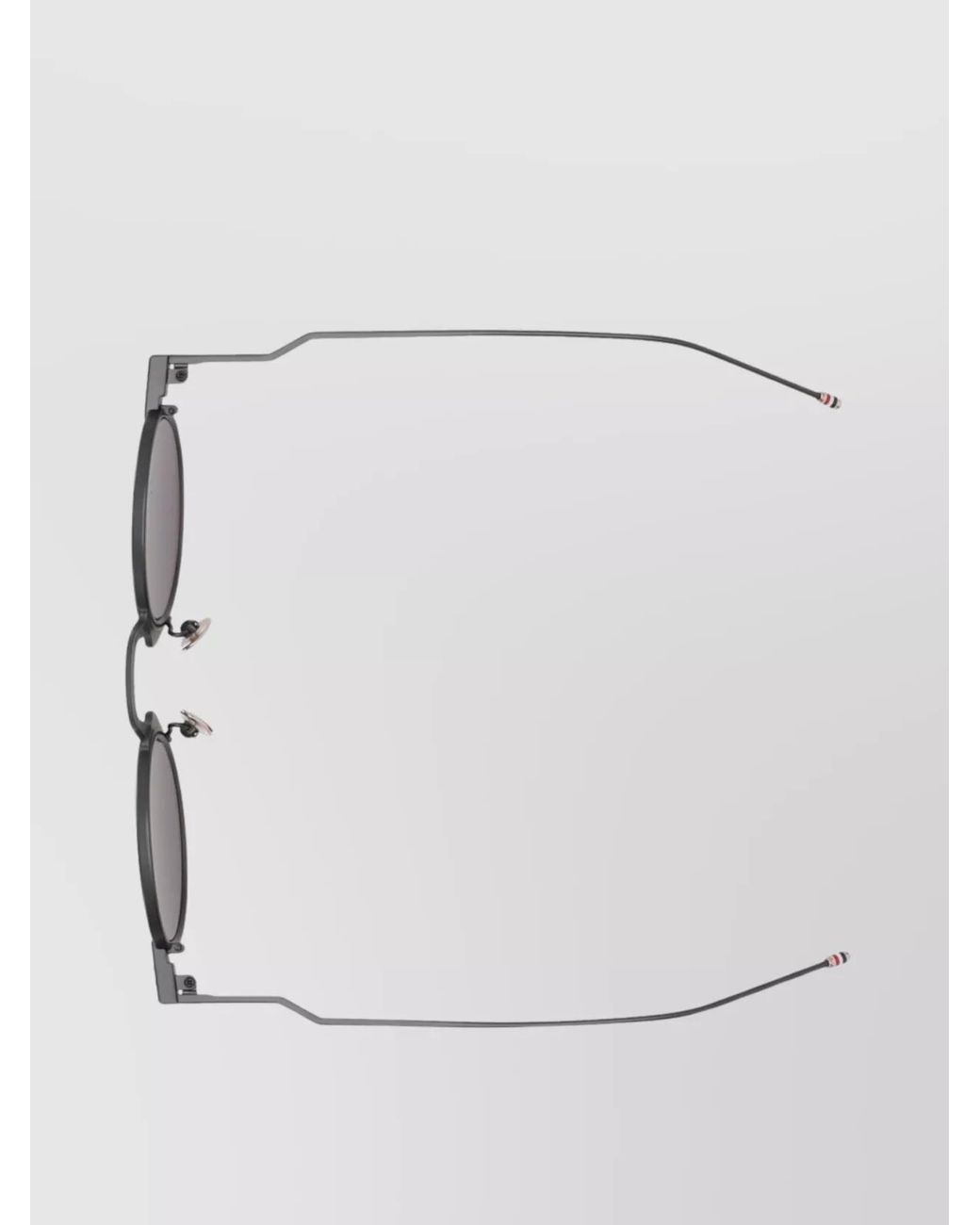 Thom Browne Blue Titanium Round Sunglasses